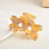 YHJ accesorios para el cabello Nuevo pasador de acetato hueco textura de alta calidad pinza de tiburón para recogido en la parte trasera del cabello tocado