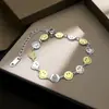 En stock Pulsera de Acero Inoxidable Sonrisa Fabricantes ins Nicho Chapado Joker Pareja Acero de Titanio Pulsera Sonriente