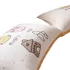 Toalla de Almohada de Gasa de Algodón Puro de Cuatro Capas Clase A, un Par de Toallas de Almohada de Dibujos Animados, Anti-Aceite, Nuevos Estilos de Protectores de Almohada para Todas las Estaciones