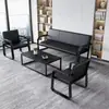 Juego de sofá y mesa de centro para apartamentos de alquiler, sillas de espera para recepción, sofá de tres plazas para recibir invitados, sofá de oficina sencillo