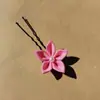Moldeador de moño de flor para peinados de moño fáciles, accesorio de moño para primavera y verano para la parte posterior de la cabeza, accesorio para el cabello hecho a mano