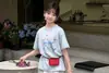 Conjunto de Verano para Niñas 2026 Nuevo Conjunto de Moda Estilo Coreano para Niños Mayores, Top de Manga Corta con Lazo y Falda Conjunto de Dos Piezas