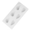 Jia Shi Transfronteiriço Molde de Silicone para Bolo Meio Coração de 6 Cavidades, Sabão de Processo Frio, Chocolate DIY, Pudim, Mousse, Assar