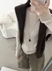 Otoño 2026 Nuevo Estilo Coreano Color Sólido Cuello Redondo Manga Larga Corte Holgado Versátil Casual Suéter de Punto para Mujer