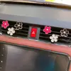 Clipe de perfume para saída de ar de carro, decoração de porta de ar condicionado de carro, comércio exterior, flores fofas de margarida em liga
