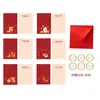 Cartão de Ano Novo com Toque de Luxo, Vermelho Chinês, Ano do Cavalo 2026, Cartão Pequeno 3D Criativo Escrito à Mão, Cartão de Aniversário