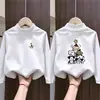 Roupa Íntima Plush para Meninas Outono Inverno 2026 Novo Estilo Infantil Escovada Manga Longa Estilosa Roupa de Baixo para Menina Top Fashion