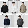 Sudadera de hombre hecha a medida, estilo primavera/otoño de 300 g, disponible para venta al por mayor, cómoda y amigable con la piel, sudadera unisex de cuello redondo
