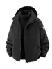 Chaqueta funcional exterior del mismo estilo de Luotuo para mujer, chaqueta de plumón tres en uno, chaqueta de montañismo a prueba de viento e impermeable para otoño e invierno para hombre