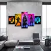 Pintura Moderna de Alta Definición de Cinco Partes del Alma del Amor, Pintura al Óleo Decorativa Creativa para Pared de Fondo de Sofá