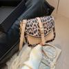 Bolsa de Axila de Nicho para Mulheres, Grande Capacidade, Nova Coleção Primavera 2025, de Nicho, Estampa de Leopardo, Retro, Simples, Pequena Quadrada