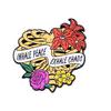 Broche Serie Órganos Humanos Patrón de Flor Insignia Cerebro Corazón Insignia Metálica Goteo de Aceite Hebilla Insignia Estilo Nuevo Transfronterizo