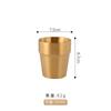 Vaso de agua de acero inoxidable 304 estilo coreano restaurante vaso de té aislado de doble capa vaso de cerveza dorado para barbacoa vaso para leche vaso para bebidas