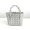Bolso tejido nuevo de fábrica, bolso de mano a juego de color, bolso tejido de plástico, bolso pequeño, regalo de mano, decoración de fotos, bolso de mano, bolso de mujer