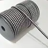 Patrón Rayado de Pedrería Accesorios Superiores Vidrio Cuerda de Vidrio Semicírculo Ropa Accesorios para Equipaje