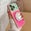 Suporte rotativo 360 graus transfronteiriço, compatível com iPhone 18 Pro Max, capa de telefone Apple 17, acrílico de cor contrastante, para modelos 15/16