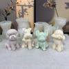 Molde de silicona para velas de aromaterapia con forma de cachorro de bichón Sherina, molde de yeso para hacer tú mismo.