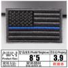 Algodão Bandeira Americana NASA Bordado Braçadeira Adesivo de Tecido Patch Adesivo para Roupas Braçadeira Não Pise na Cobra