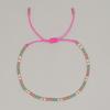 Pulsera de Color Bohemio de Celebridad de Internet Transfronteriza Pulsera Delgada de Cuentas de Arroz Pulsera de Cuentas de Color Mezclado Ins Pulsera de Pareja