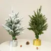 Nuevos Adornos para Árbol de Navidad de Escritorio Decoración de Atmósfera Festiva Simulada Árbol de Navidad Mini En Stock Venta al por Mayor