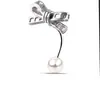 Pendientes de botón de lazo de moda para ir al trabajo pendientes de cierre de rosca pendientes de diseño de nicho pendientes de perlas de alta calidad