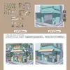 Serie Especial de Pintura al Óleo Escena Callejera Qiyu Escena Miniatura 3D DIY Alivio del Estrés Divertidos Pegatinas para Diarios