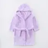Bata de baño infantil transfronteriza de franela para el hogar para mujer, bebé, otoño e invierno, forro polar de coral con capucha, camisón para padres e hijos, fabricantes para niño