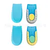 Palmilhas de Silicone Aumentadoras de Altura Três Cores TPE Almofadas de Proteção para Calcanhar Meia Palmilha para Homens e Mulheres, Macia Alta Elasticidade Esportiva Design Invisível em Colmeia