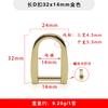 Accesorios de ferretería para equipaje directo de fábrica hebilla en forma de D de aleación de zinc hebilla en forma de D anillo de hebilla en forma de D para ajuste de correa de bolso de mujer DIY