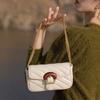 Bolso bandolera pequeño con textura de cadena de hilo bordado estilo Chanel 2021, nuevo bolso cuadrado mini combinable de estilo coreano para mujer