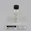 Botellas de Vidrio para Sérum con Tapas de Rosca y Escalas Graduadas, Botellas de Almacenamiento de Muestras de 5/10/50/100/200/500 ml