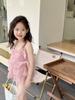 Maiô feminino novo maiô de uma peça com saia fofo infantil para fontes termais bebê maiô renda stretch doce