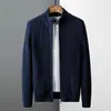 Nuevo Suéter Cardigan Otoño e Invierno para Hombre, Tendencia Americana, Cardigan con Cremallera, Chaqueta Gruesa, Suministro Transfronterizo