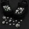 Zapatos con Agujeros DIY Charms para Zapatos Estrella Rosa Lazo Nueva Hebilla de Zapato Estrella de Pedrería Accesorios Decoraciones de Moda