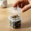 Caja de Herramientas con Tornillos Mini Caja Pequeña con Compartimentos Transparente para Piezas Pequeñas Caja Organizadora de Doble Capa Componentes Electrónicos Ferretería