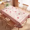 Toalha de Mesa Modelo Novo 2025, Impermeável, à Prova de Óleo, Sem Lavagem, Protetor de Mesa, Protetor de Mesa Desenho Animado, Toalha de Mesa de Jantar, Capa para Mesa de Centro