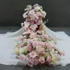 Arreglos florales para fiestas de cumpleaños, flores de mesa tipo cascada, guirnaldas de flores colgantes, exhibiciones decorativas para ventanas, arreglos florales colgantes, flores para decoración de bodas y compromisos