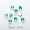 Base Redonda Plateada 4mm Redondo Hueco Seis Garras Cristal Circonita Colorida Garra Diamante Pulsera Collar DIY Accesorios de Joyería Venta al por Mayor