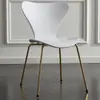 Silla Silla hogar respaldo engrosado lujo ligero plástico moderno minimalista adulto creativo ocio mesa y silla de restaurante