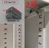 Prateleiras de metal para armários com fixadores de encaixe, arquivos, prateleiras, estantes, divisórias, e suportes de aço inoxidável.
