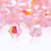Cuentas de Cristal Prensado Premium con Extremos Puntiagudos, Cuentas de Vidrio de 4 mm para Pulseras DIY, Cuentas de Cristal con Forma de Rombo al por Mayor