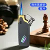 Novo Modelo Isqueiro Chama Azul Jato Reto À Prova de Vento Fogo Forte Recarregável Isqueiro de Chama Aberta Liga Slim Pequeno Portátil Acessórios para Fumar