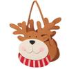 Nueva bolsa de fieltro navideña, bolsa de dulces, bolsa de mano con decoración de manzana de Nochebuena, bolsa de regalo portátil para niños, personalización