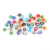 Cuentas de Vidrio Facetadas con Forma de Lágrima y Agujero Recto de 5*7mm Hechas a Mano para Bricolaje Accesorios de Abalorios Color Cristal AB Chapado Materiales Cuentas Sueltas