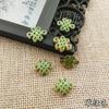 Liga Óleo-Gota Cloisonné Nó Chinês DIY Artesanal Banhado a Ouro Esmalte Filigrana Pingente Nuvem Contas Espaçadoras Acessório Materiais