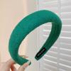 Faixa de cabeça alta com caveira de esponja para mulheres outono e inverno 2023 Novo Estilo faixa de cabeça para lavar o rosto borda larga prendedor de cabelo pressão grampo de cabelo touca de lã de cordeiro