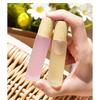 Tapa Personalizada de Madera para Botella Roller de Aceites Esenciales Botella Vacía 10ml Botella con Bola Rodante Vidrio Mate Sub-Botella de Perfume Capacidad Pequeña