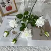 Flor artificial rosa de 6 pétalos multicapa flor de seda rosa adornos de flores para el hogar y el hotel péndulo de flores arreglo floral de boda venta al por mayor