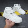 Zapatos para Niños Auténticos Moda Primavera y Otoño Marca Street Dance Niños Air Force One de Caña Alta aj Zapatos de Baloncesto Blancos Zapatos Deportivos para Niños