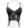 Camisole de renda com barbatanas e sutiã embutido, girl spicy, modeladora e realça a silhueta, estilo puro e sensual, adequada para usar como camada externa ou top interno, 3053
